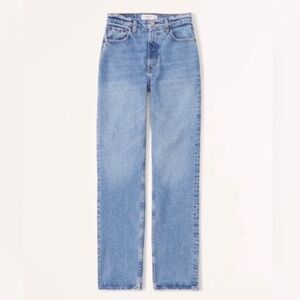 Abercrombie 90s Slim Straight Ultra High Rise Jeans